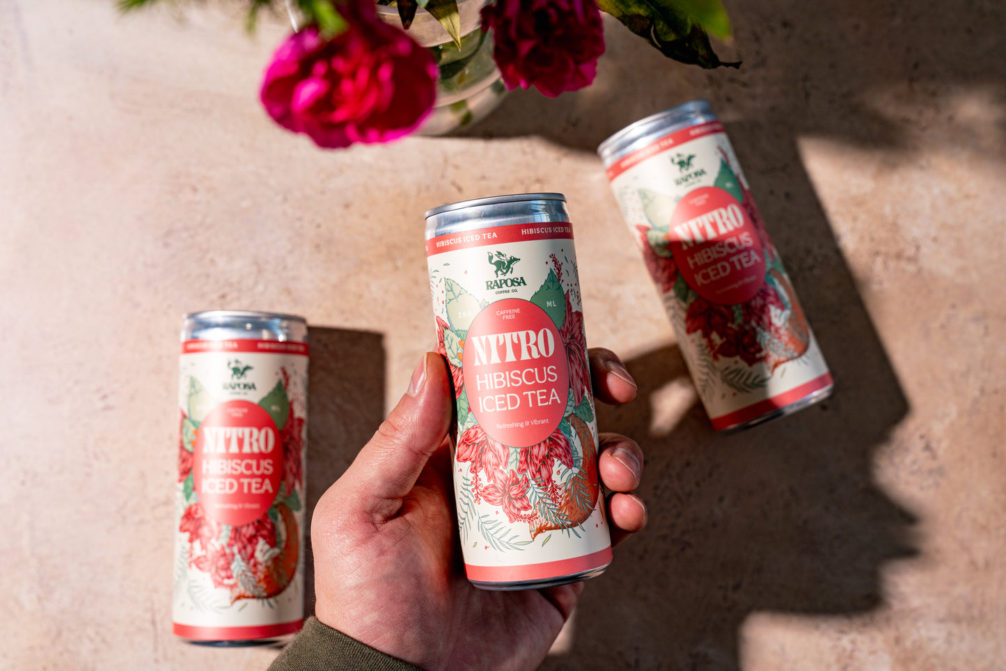 Nitro Cold Brew: Hibiscus Iced Tea (250ml) Caffeine-Free