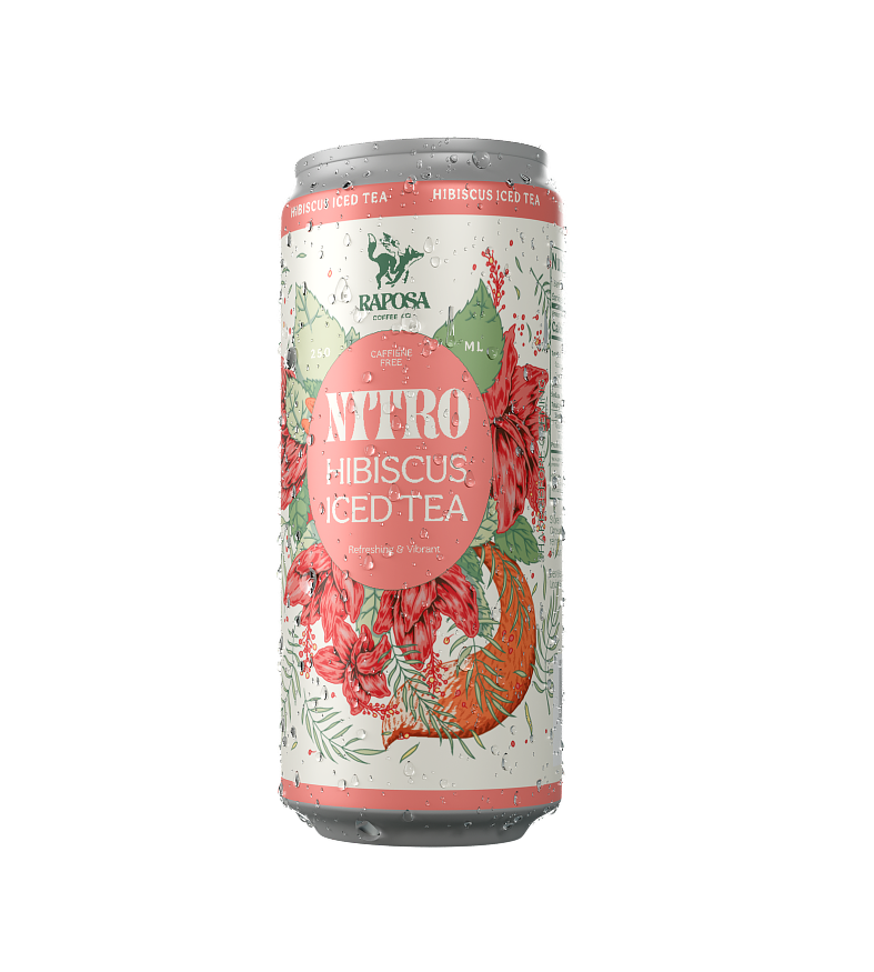 Nitro Cold Brew: Hibiscus Iced Tea (250ml) Caffeine-Free