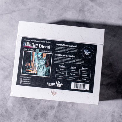 Accelerate Blend: Medium Roasted Whole Specialty Coffee Beans (250g)
