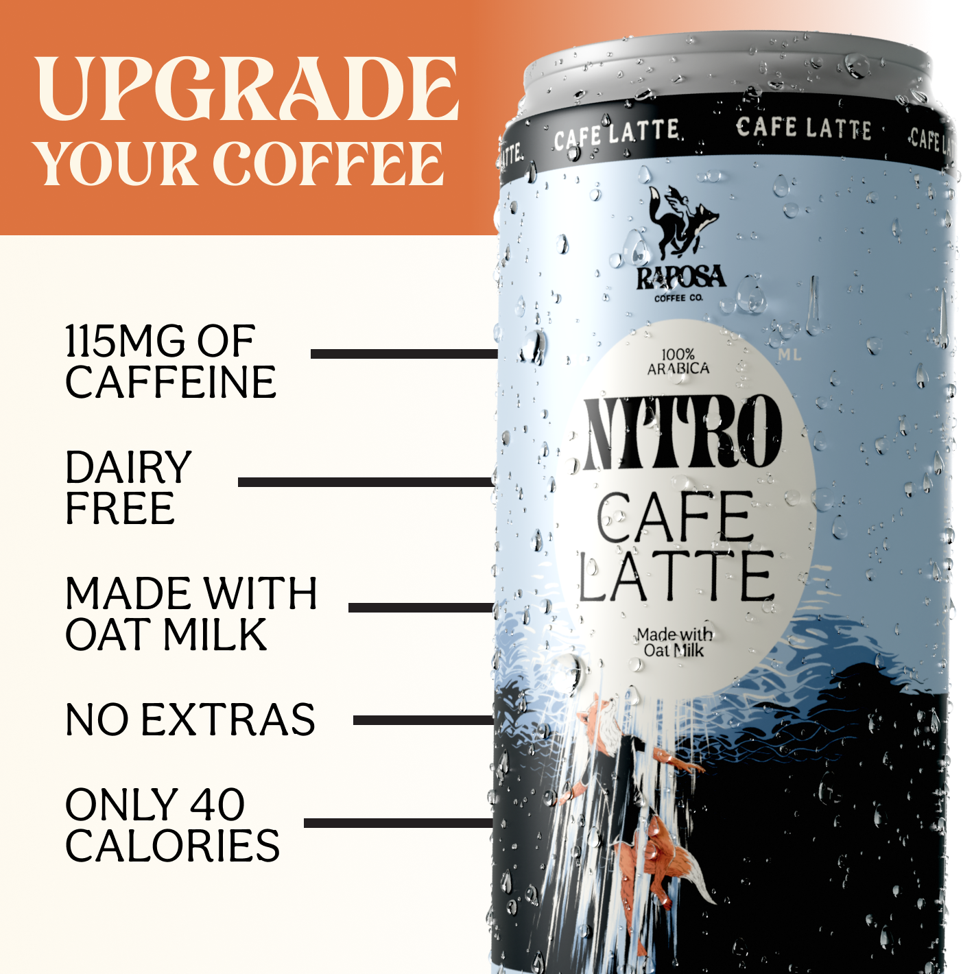 Nitro Cold Brew: Café Latte (250ml)