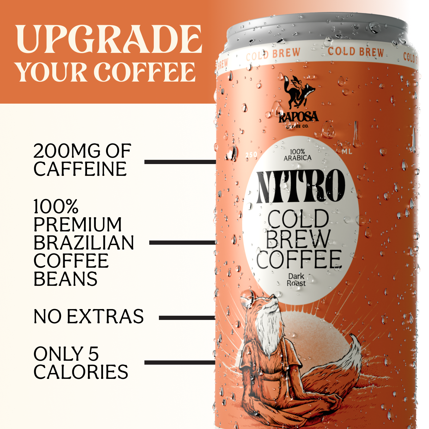 Nitro Cold Brew: Classic Dark Roast (250ml)