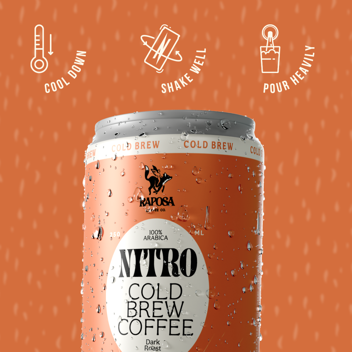 Nitro Cold Brew: Classic Dark Roast (250ml)