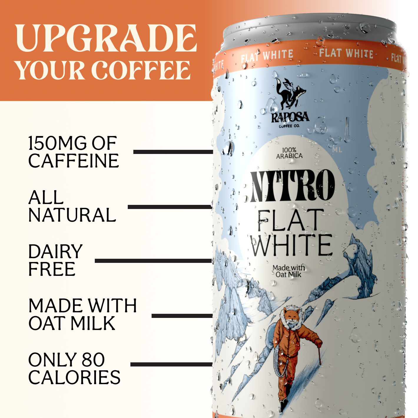 Nitro Cold Brew: Flat White (250ml)
