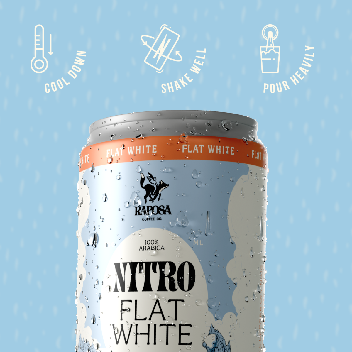 Nitro Cold Brew: Flat White (250ml)