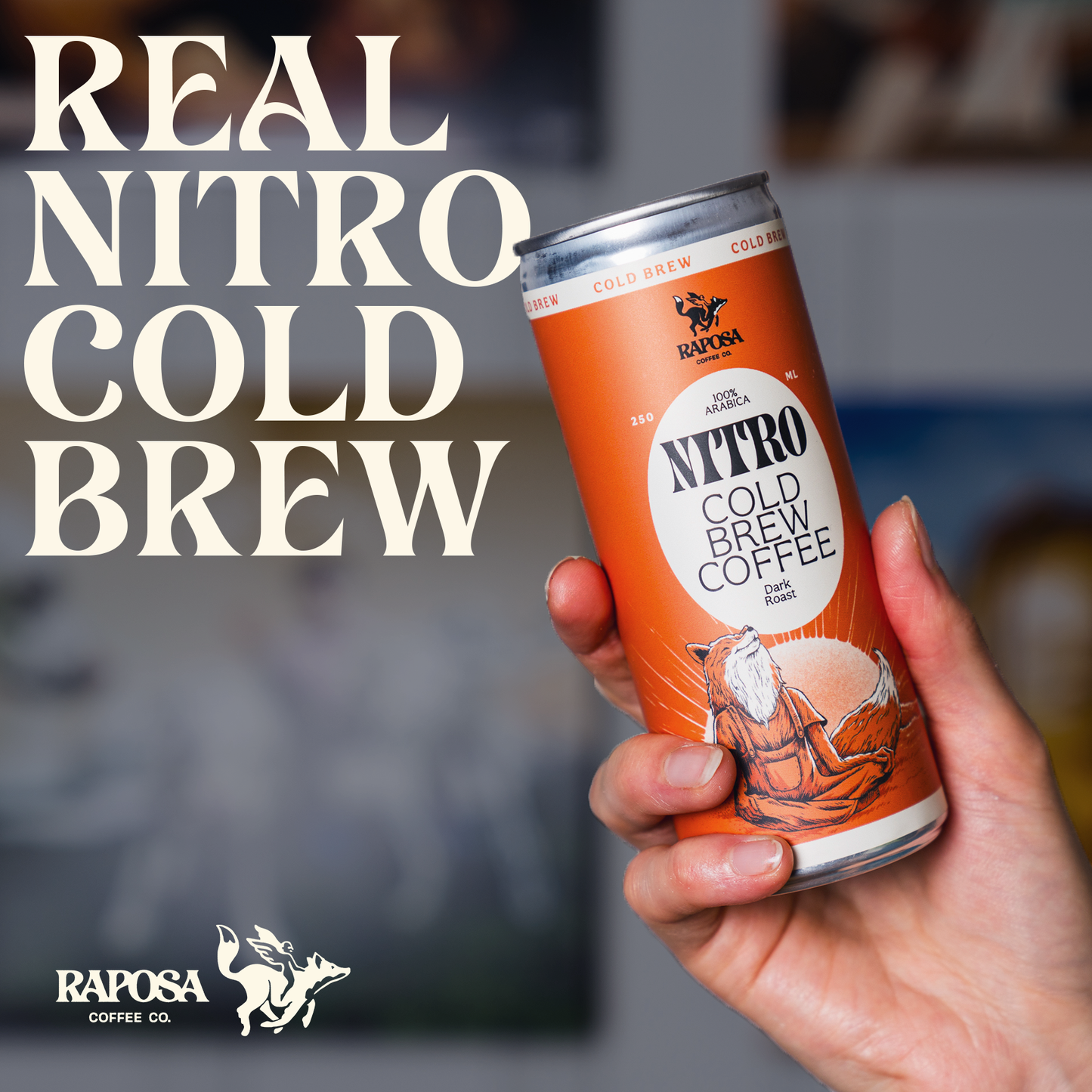 Nitro Cold Brew: Classic Dark Roast (250ml)