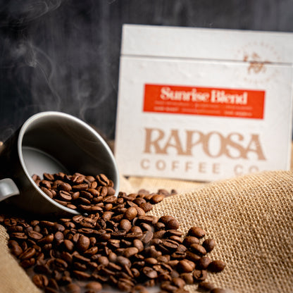 Sunrise Blend: Medium-Dark Roasted Whole Specialty Coffee Beans